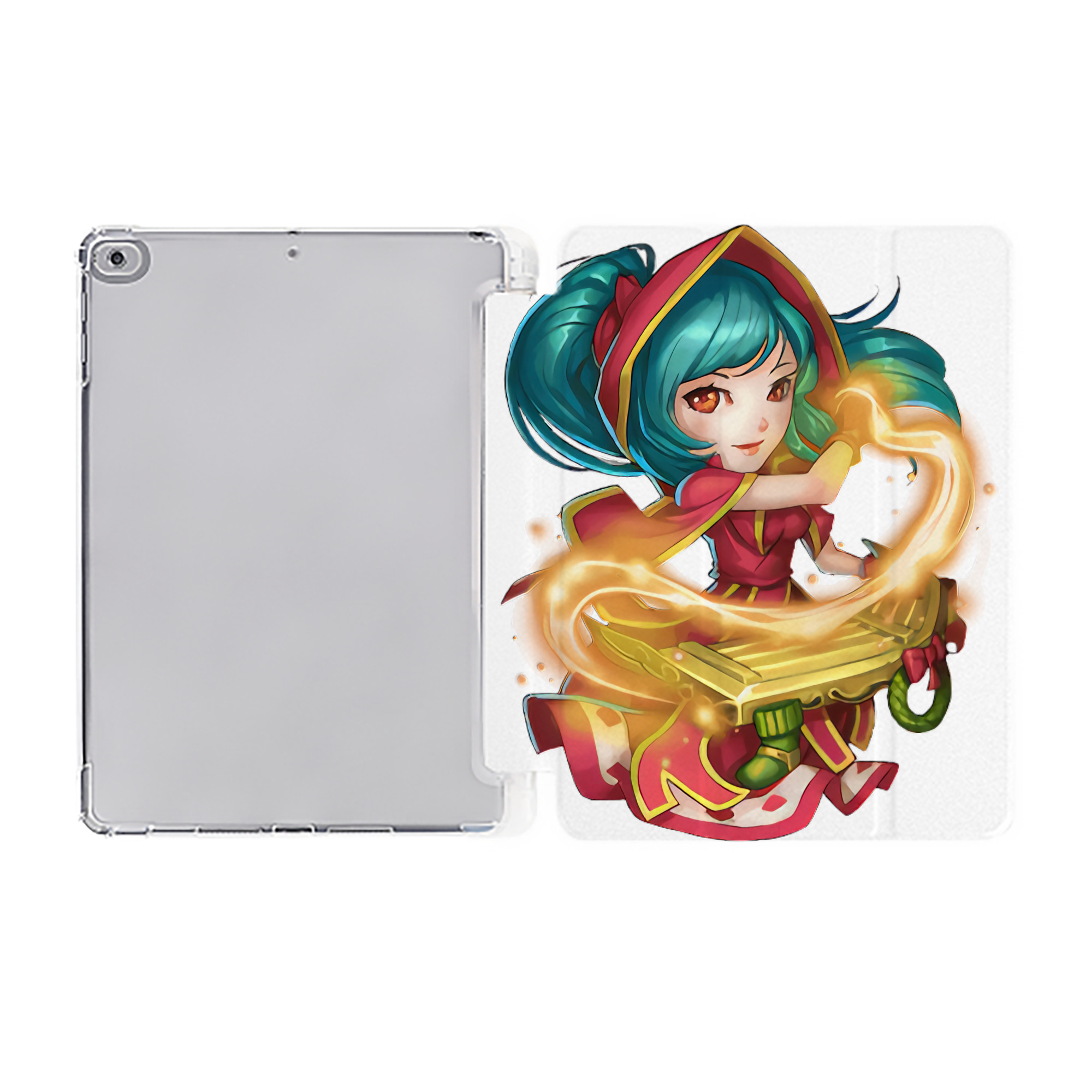 （画像用） リーグ・オブ・レジェンド League of Legends LOL IPad ケース ペン収納付き 三つ折りスタンド PUレザー×シリコン 対応機種9.5/10.5/10.9インチ
